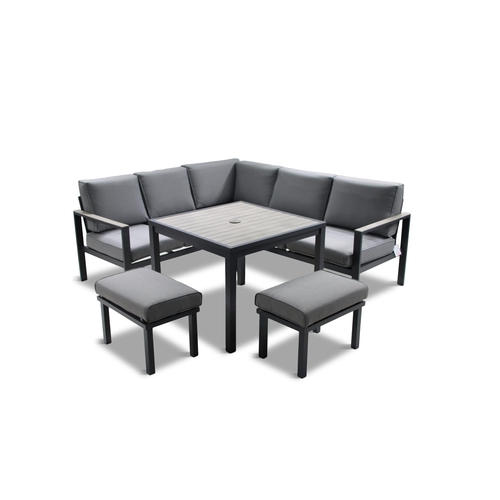 70 - LG Outdoor Turin Compact Modular Dining Set- Size: 740mm x 2080mm x 2300mm- Brand new boxed