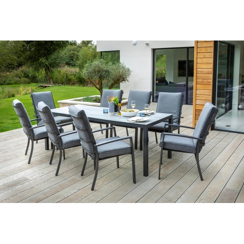 71 - Hartman Vienna 8 Seater Dining Set with Parasol & Base- Table 220cm- Brand new boxed