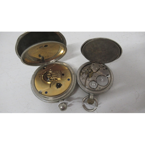 262 - A metal cased Waltham pocket watch and another