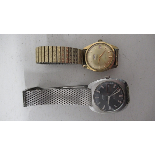 264 - Two gents watches - Royce day/date automatic gold plated round case 35mm - working in the saleroom a... 