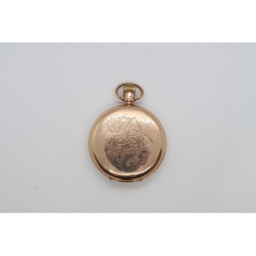 275 - A 9ct rose gold (hallmarked) Limit full hunter double cased pocket watch - approx 5cm diameter - wor... 