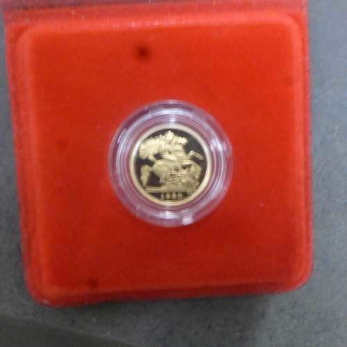 352 - A 1980 Royal Mint proof gold half sovereign