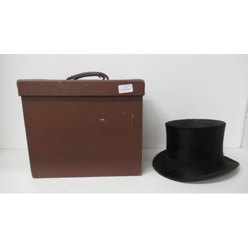 368 - Forsyth of Edinburgh top hat, boxed - inside measurement approx 20cm x 16cm