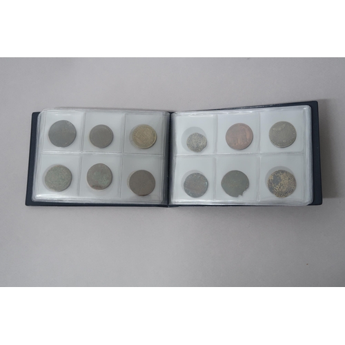 372 - A collection of 34 French Jeton gaming tokens, most bronze but some silver, various condition, from ... 