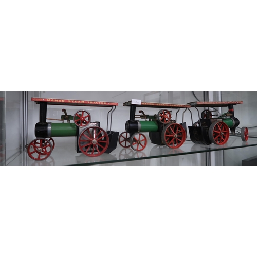 462 - Three Mamod steam engines