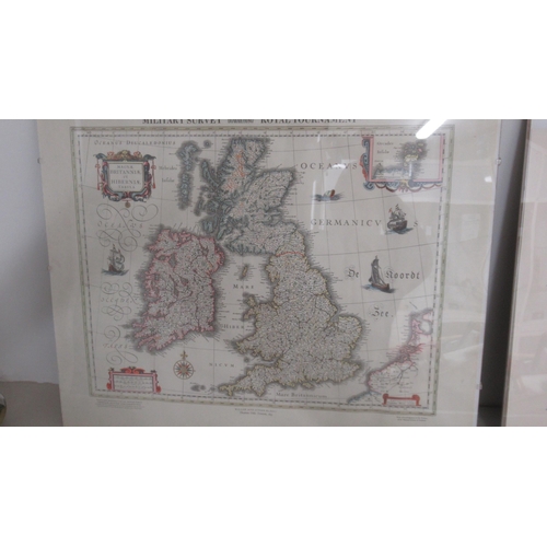 479 - Three framed maps