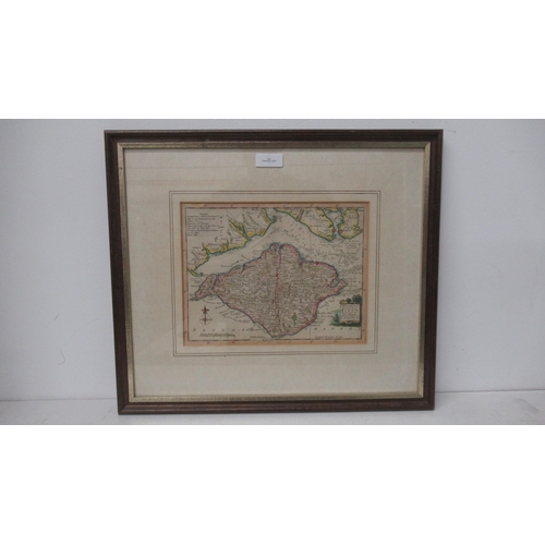 483 - A hand coloured map 'A Modern Map of The Isle of Wight Drawn From The Latest Surveys' - 25cm x 19cm ... 