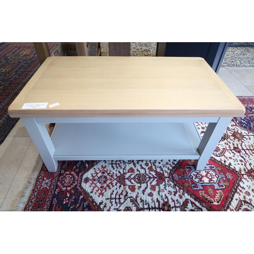 540 - Winchester coffee table. Painted grey. Ex display

– Low newspaper shelf for extra storage space
– 9... 