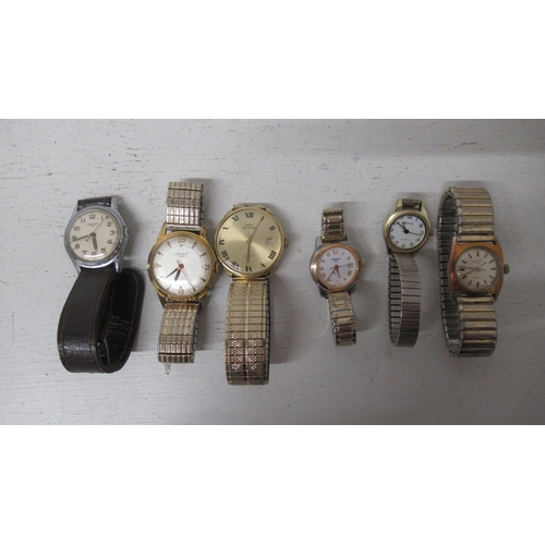 276A - Six watches to include Royce, Avdax, Accurist, Rotary - working in the saleroom, Tissot and Ravel qu... 