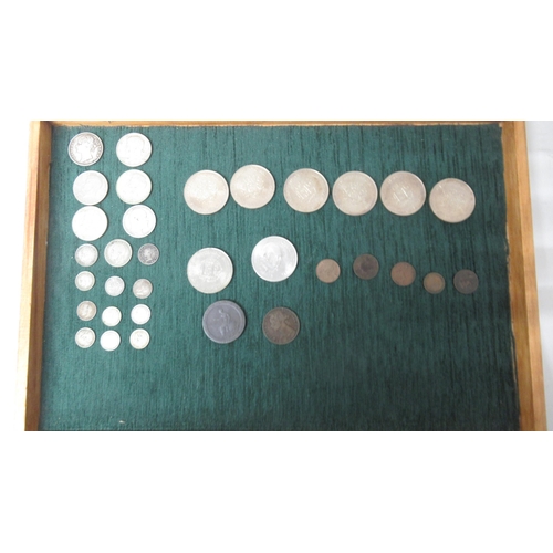 347 - Silver coins including East India Company 1840 one Rupee - weight approx 1.8 troy oz - together with... 