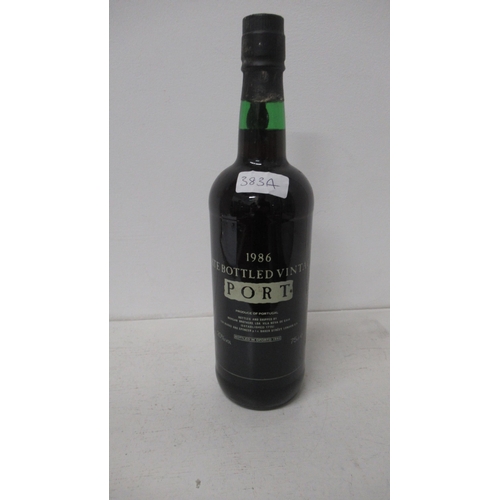 383A - A bottle of Port Morgan Brothers 1986