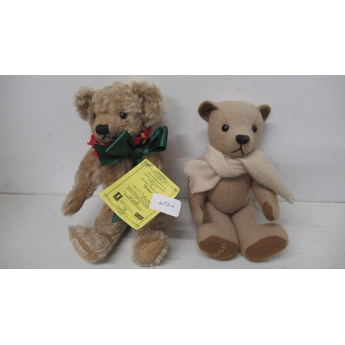 458A - A Dean Brown teddy bear and a cashmere by James Meade 2000