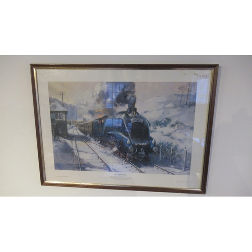 476A - A Terence Cuneo signed print The Flying Scotsman - 69cm x 50cm