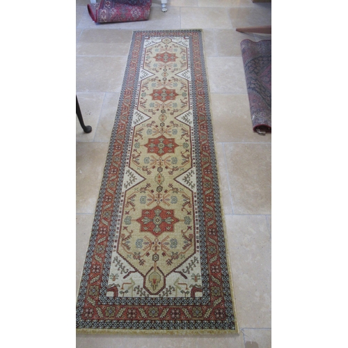 597 - A modern woollen Royal Ottoman rug - 3m x 0.80m - in good condition