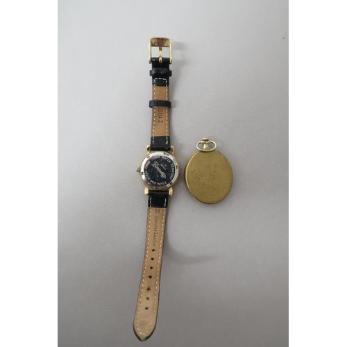 247 - A Bulova fob watch and Ingersol wristwatch - not currently working