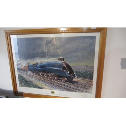 475 - Terence Cuneo signed Limited Edition print 'The Mallard' signed by Norman Newsome - 79cm x 57cm - fr... 