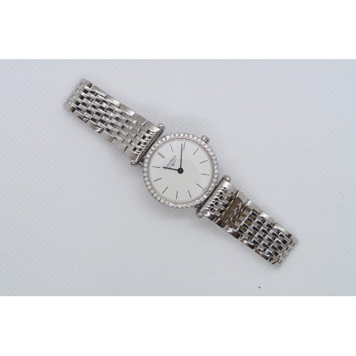 256 - A Longines 'Le Grande Classique de Longines' ladies bracelet wristwatch - round stainless steel case... 