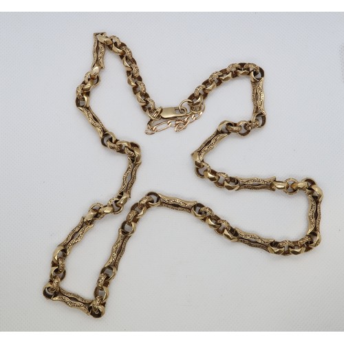 172 - A heavy 9ct yellow gold (hallmarked) chain - approx 81.4 grams, 70cm