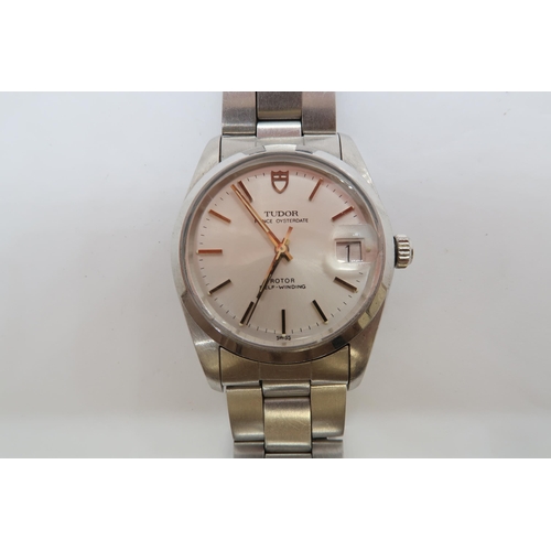 251A - A gents Tudor Prince Oysterdate Rotor self winding wristwatch with Rolex crown and Tudor bracelet - ... 