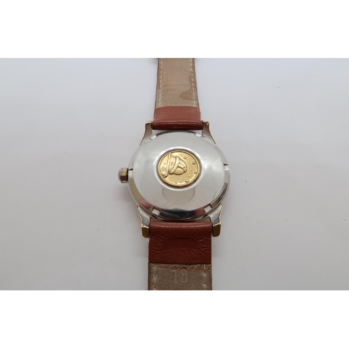 259A - A gents Omega Constellation Automatic wristwatch with stainless steel case 34mm - with gold plated l... 