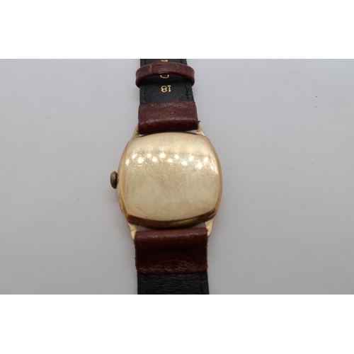 277A - A gents 9ct gold cased manual wind H. Samuel Minster wristwatch - case 28mm - with seconds sub dial ... 