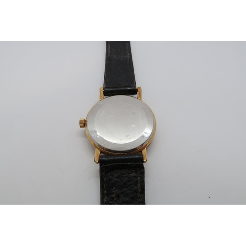 278A - A gents Omega manual wind gold plated wristwatch - case 32mm - with date aperture - working in the s... 