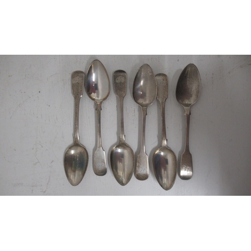 307 - A set of 6 William IV silver teaspoons, William Bateman II, London 1830, approx 2.7 troy oz