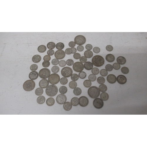 329 - Pre 1947 .500 silver GB coins - approx weight 9.9 troy oz