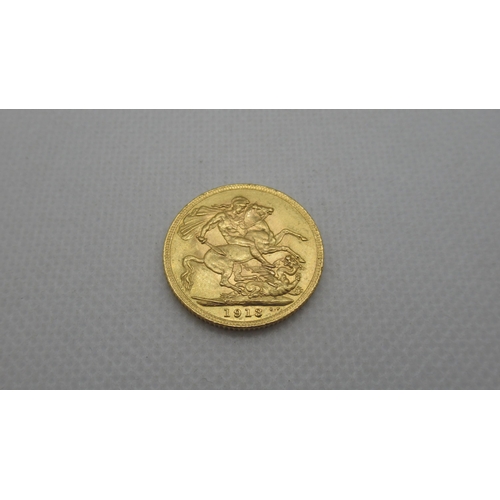 332 - A 1913 gold sovereign