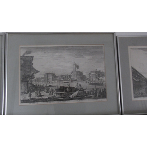 494 - Four antique prints of Venice