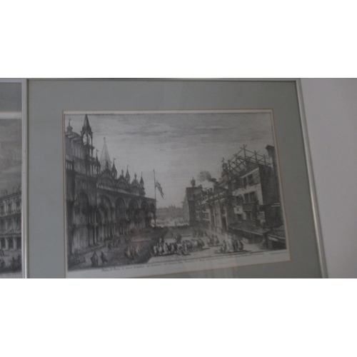 494 - Four antique prints of Venice