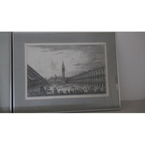 494 - Four antique prints of Venice