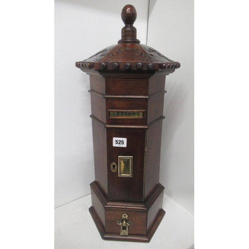 525 - A country house style post box - Height 56cm - in good condition