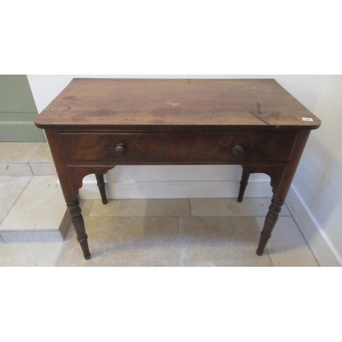 540 - A 19th century mahogany writing desk, 95cm wide x 74cm high