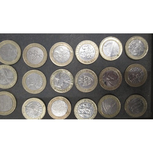 327B - A collection of commemorative £2 and 50p coins, face value £86