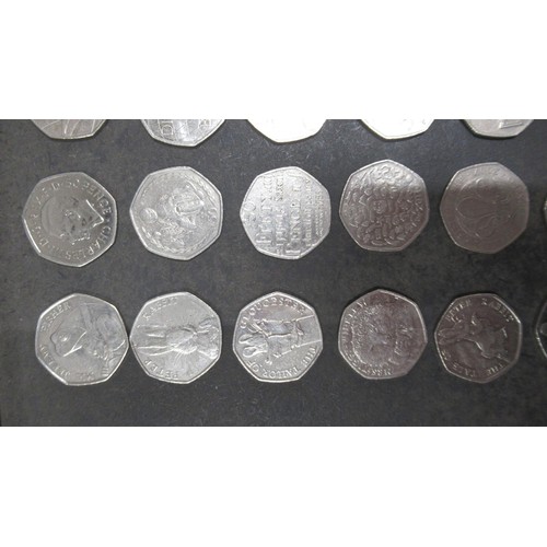 327B - A collection of commemorative £2 and 50p coins, face value £86