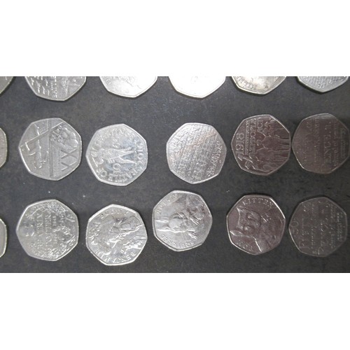 327B - A collection of commemorative £2 and 50p coins, face value £86