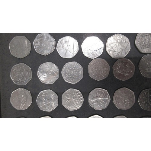 327B - A collection of commemorative £2 and 50p coins, face value £86