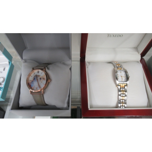 320 - Six quartz ladies watches in boxes - Three Skagen, Radley, Krug-Baumen, Lola Rose