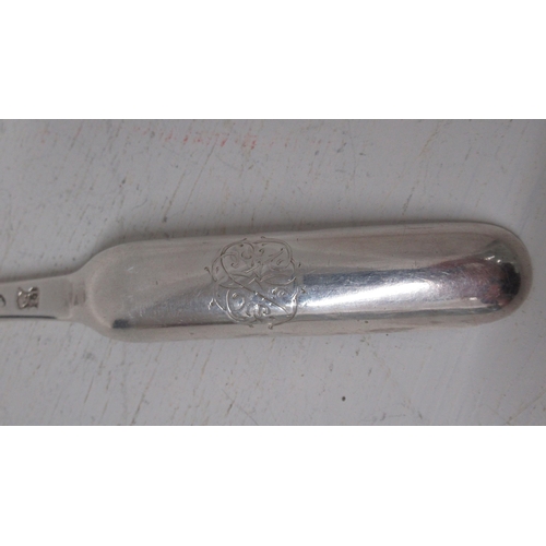 331 - A George I silver Marrow scoop/spoon, Edward Jennings, London 1723 - 21cm - approx weight 1.9 troy o... 