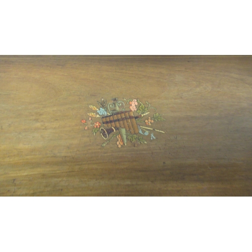 402A - A 19th century rosewood and inlaid music box on three bells and butterflies - in working order, teet... 