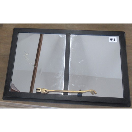 641 - A decorative window frame mirror - 48cm x 31cm