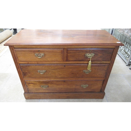 631 - An early 20th century four drawer chest of drawers - Width 108cm x Height 80cm x Depth 47cm