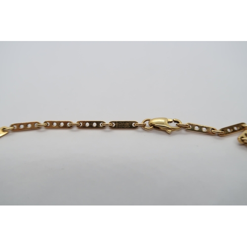 10 - A Cartier 18ct yellow gold necklace / chain hallmarked '750' and with a Cartier stamp as well as num... 