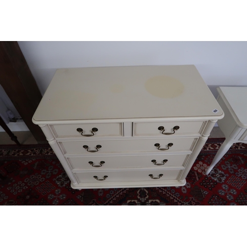 632 - A Laura Ashley chest of drawers - Width 90cm