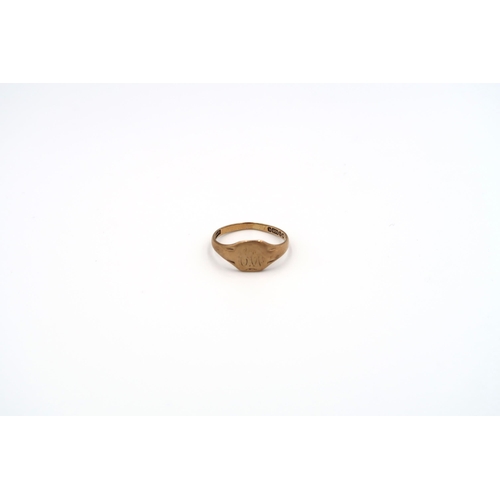 32 - Four 9ct gold dress rings. Total weight 10.5 grams