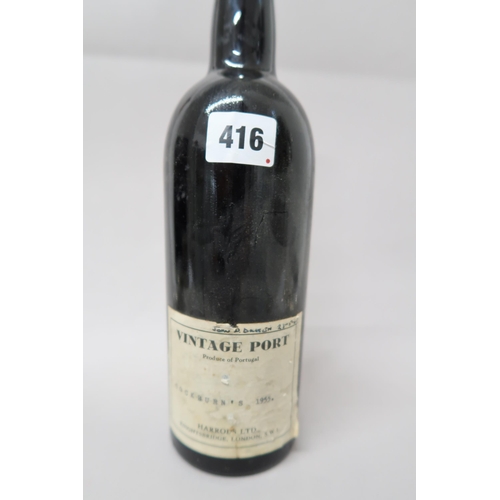 490A - A bottle of 1955 Cockburns Port