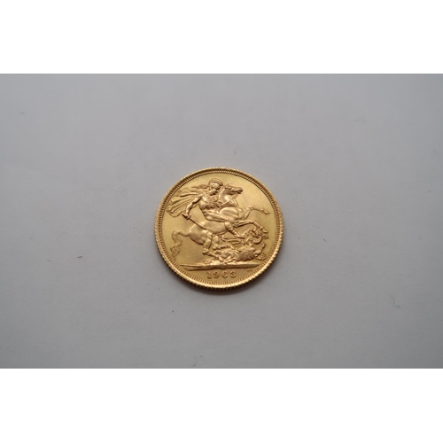 434 - A 1963 full gold sovereign, approx 7.98 grams