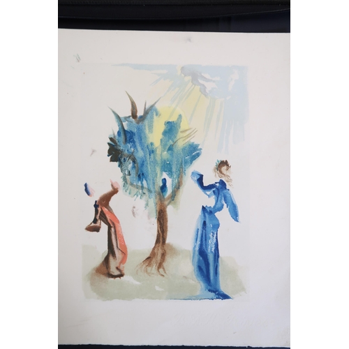 475 - Salvador Dali - Print, unframed - The Tree of Punishment Purgatory - 18cm x 25cm - unsigned