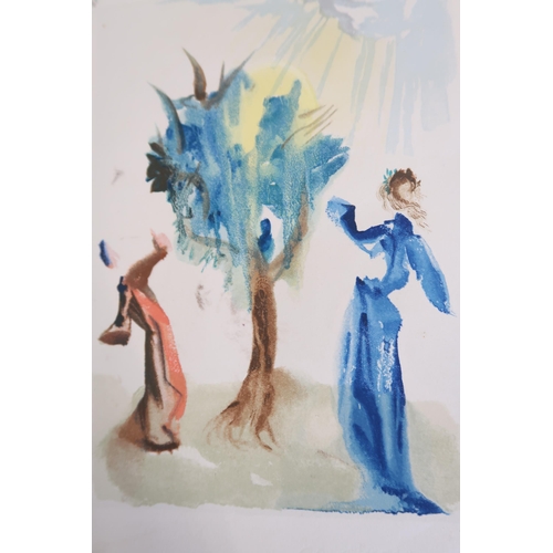 475 - Salvador Dali - Print, unframed - The Tree of Punishment Purgatory - 18cm x 25cm - unsigned